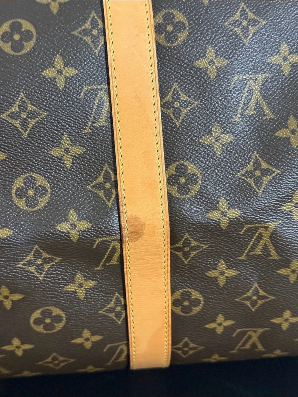 Louis Vuitton Keepall 45- Monogram Travel Duffel in Brown and Tan - Picture 5 of 7